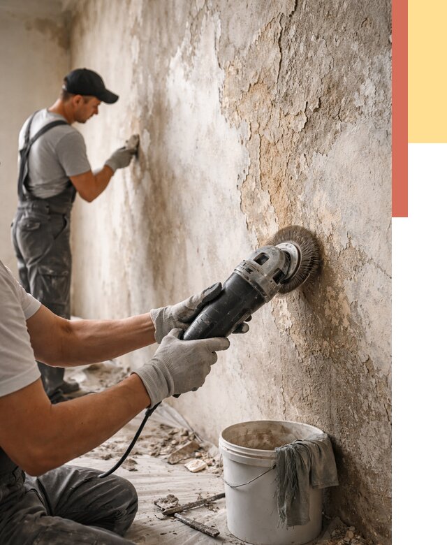 Снятие и удаление краски со стен в Котельниках от 2230 руб. — ОТДЕЛОЧНИК-Ктн