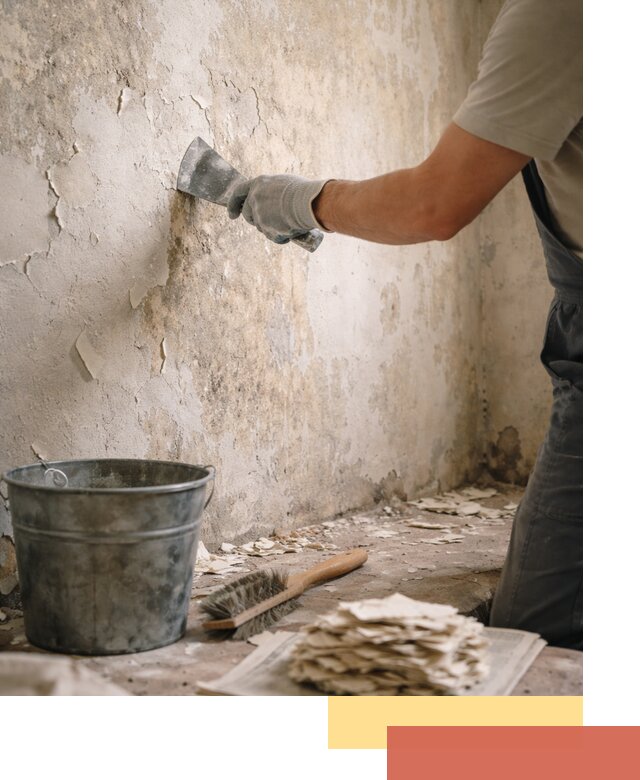 Удаление старой краски со стен в Котельниках качественно и быстро