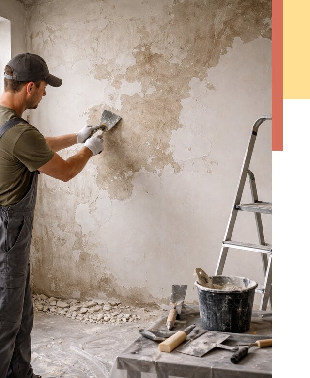 Снятие старой шпаклевки в Котельниках от 1964 руб. — быстро и недорого | ОТДЕЛОЧНИК-Ктн