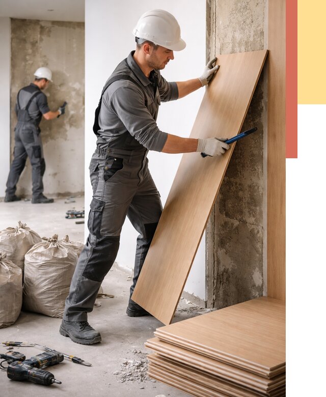 Демонтаж стеновых панелей в Котельниках от 3716 руб. за м² быстро и недорого | ОТДЕЛОЧНИК-Ктн