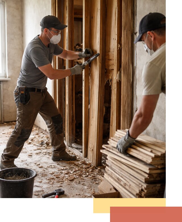 Демонтаж деревянных перегородок в Котельниках быстро и аккуратно