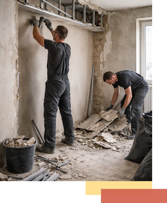 Демонтаж короба из гипсокартона в Котельниках быстро и аккуратно