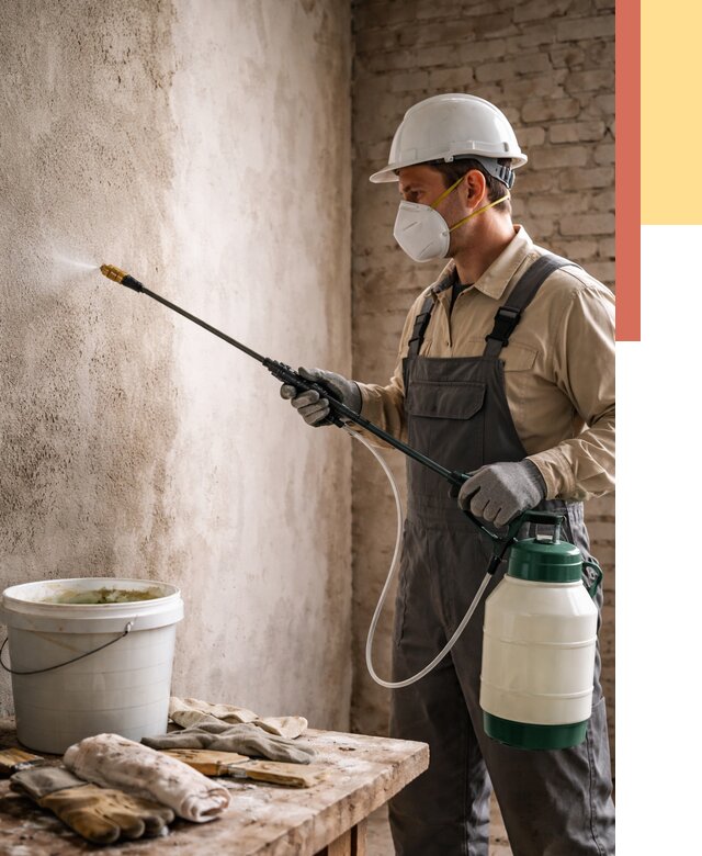 Антисептическая обработка стен в Котельниках от 1274 руб. — быстро и недорого | ОТДЕЛОЧНИК-Ктн