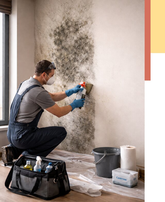 Удаление плесени со стен в Котельниках от 2283 руб. — быстро и недорого | ОТДЕЛОЧНИК-Ктн