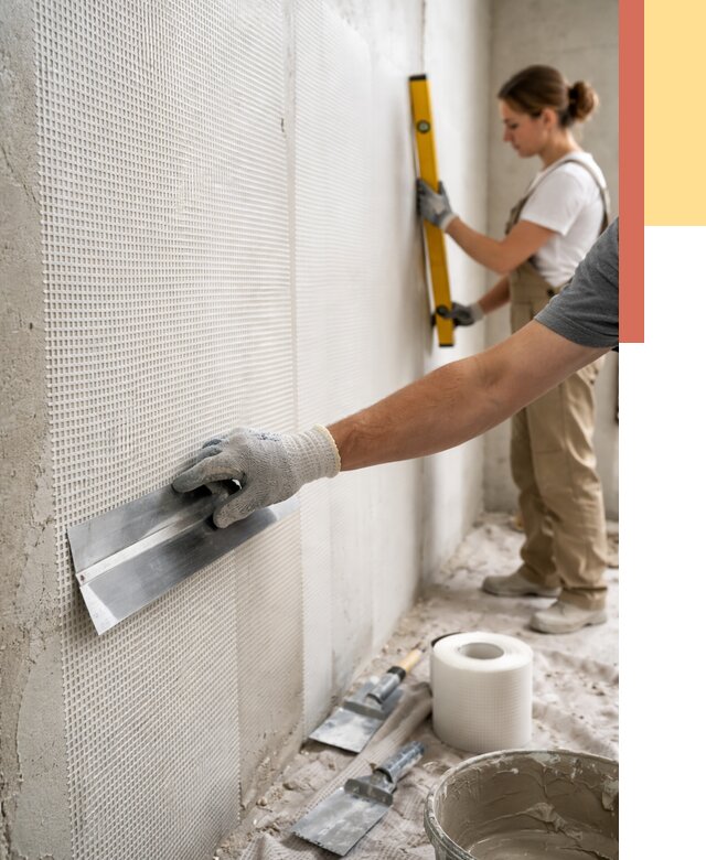 Армирование стен стеклосеткой в Котельниках от 3398 руб. под ключ | ОТДЕЛОЧНИК-Ктн