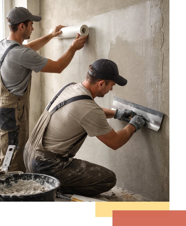 Армирование стен стеклосеткой в Котельниках для прочной отделки