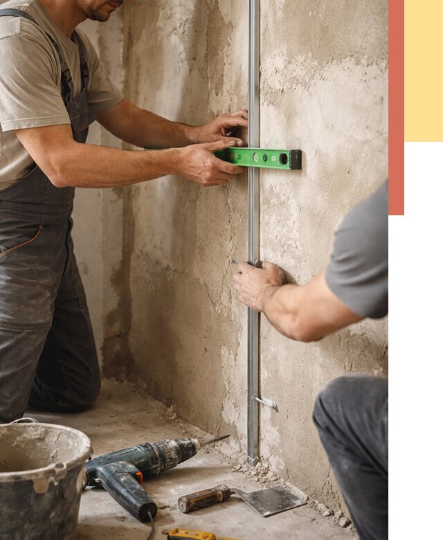 Установка штукатурных маяков в Котельниках от 7433 руб. — быстро и недорого | ОТДЕЛОЧНИК-Ктн