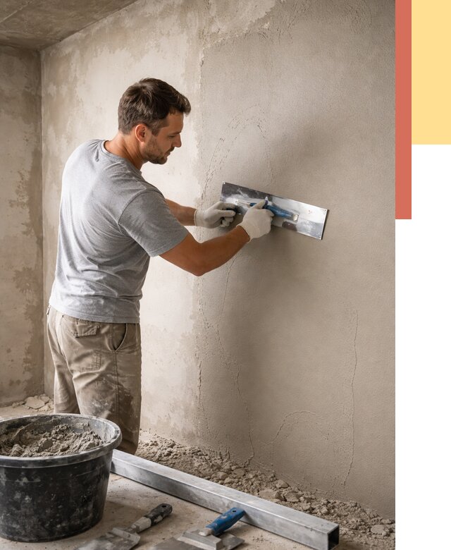 Штукатурка стен без маяков в Котельниках от 7645 руб/м2 — услуги и цена | ОТДЕЛОЧНИК-Ктн