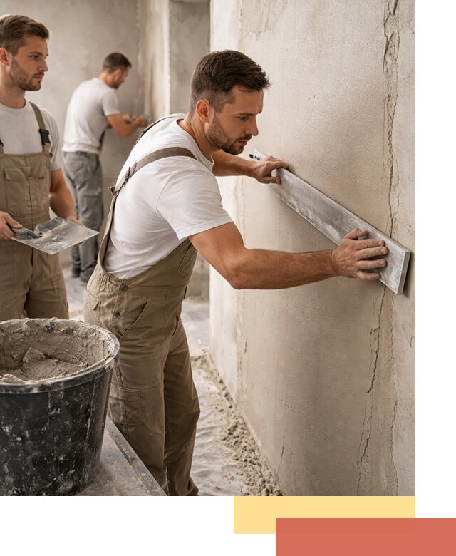 Штукатурка стен без маяков в Котельниках быстро и качественно