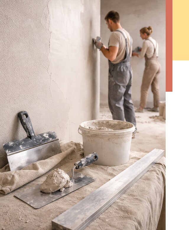 Штукатурка стен гипсовая в Котельниках от 4778 руб/м2 — быстро и недорого | ОТДЕЛОЧНИК-Ктн