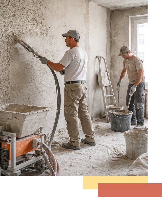 Машинная штукатурка стен в Котельниках — быстро и качественно