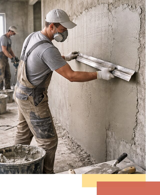 Штукатурка бетонных стен в Котельниках качественно и долговечно