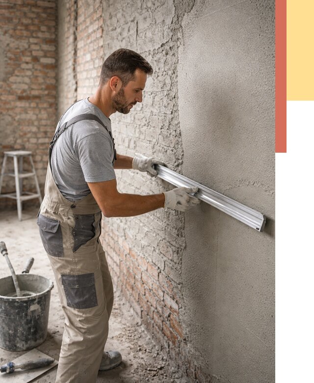 Штукатурка кирпичных стен в Котельниках от 4778 руб/м2 — быстро и недорого | ОТДЕЛОЧНИК-Ктн