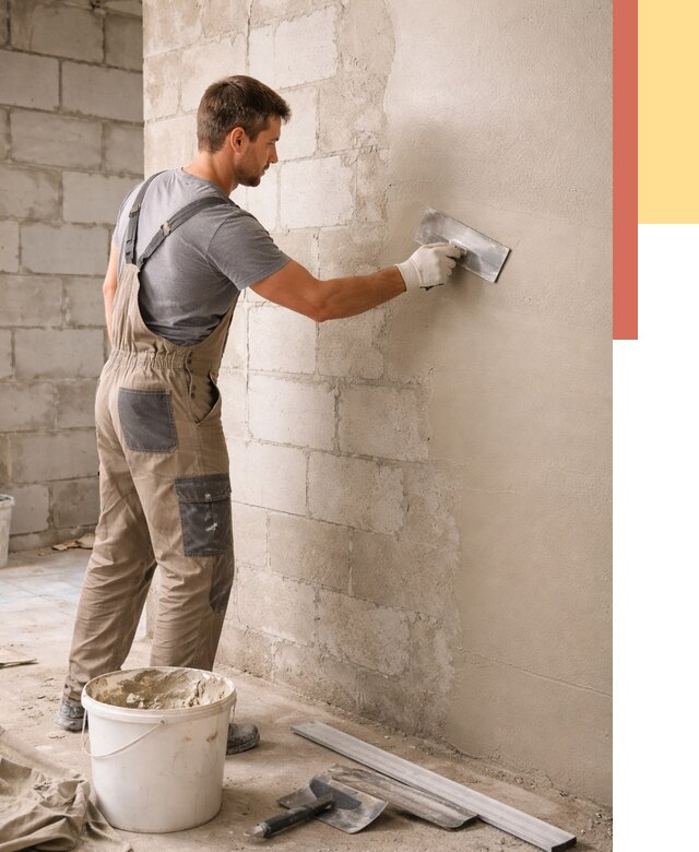 Штукатурка стен из газобетона в Котельниках от 2230 руб./м2 — быстро и недорого | ОТДЕЛОЧНИК-Ктн