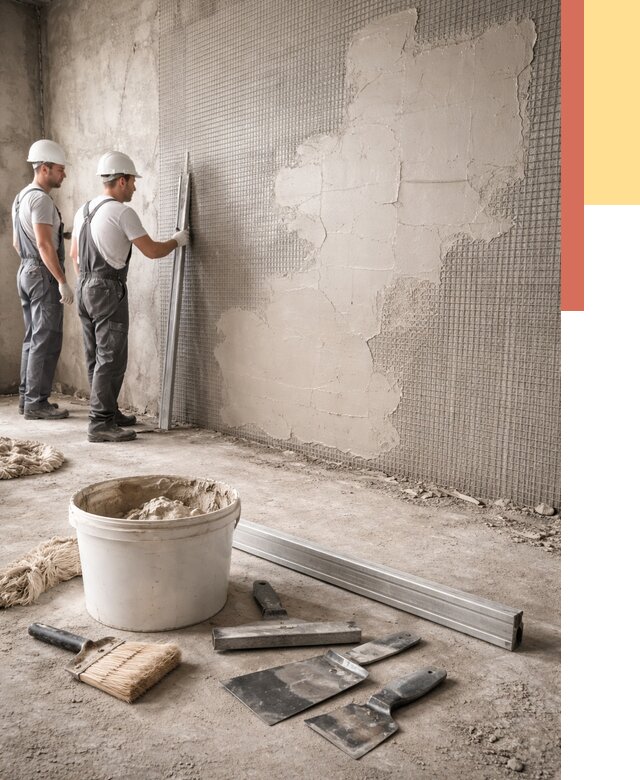 Штукатурка стен по сетке в Котельниках от 5840 руб./м2 — быстро и недорого | ОТДЕЛОЧНИК-Ктн