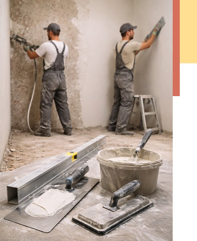 Штукатурка стен под обои в Котельниках от 4778 руб./м2 — выравнивание под обои | ОТДЕЛОЧНИК-Ктн