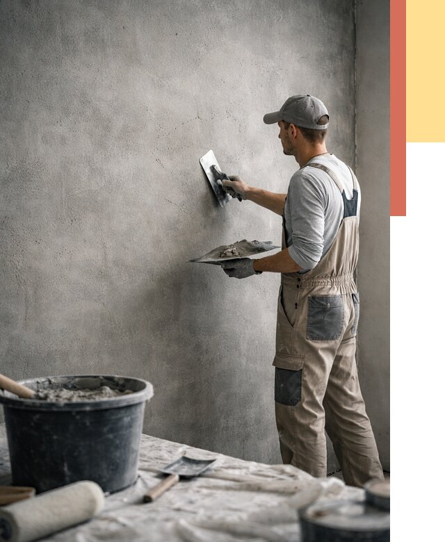 Декоративная штукатурка под бетон в Котельниках от 2655 руб./м² — нанесение под ключ | ОТДЕЛОЧНИК-Ктн