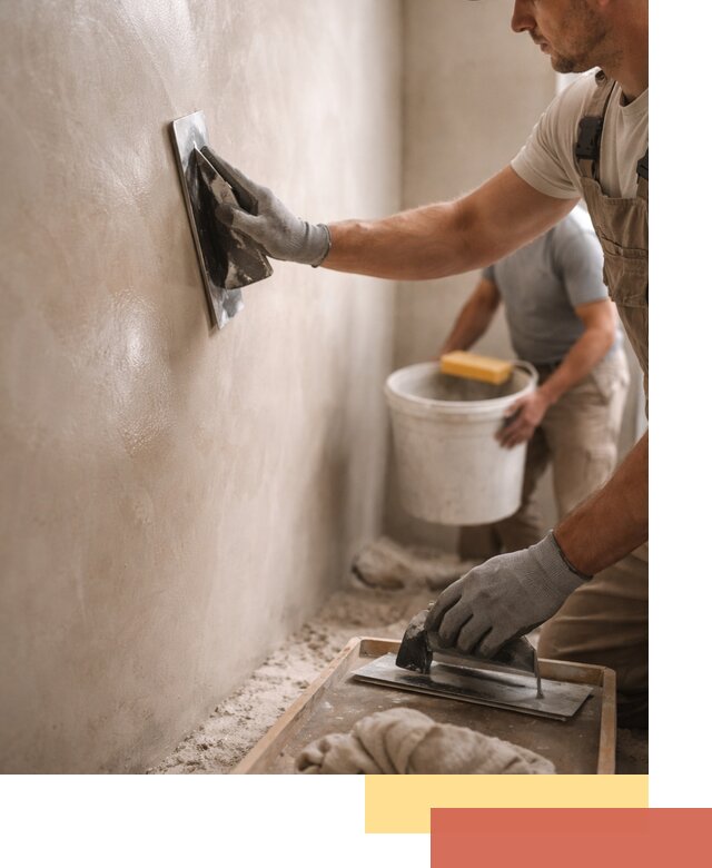 Нанесение марокканской штукатурки таделакт в Котельниках