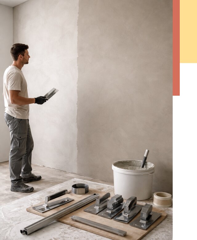 Нанесение микроцемента на стены в Котельниках от 3398 руб./м2 под ключ | ОТДЕЛОЧНИК-Ктн