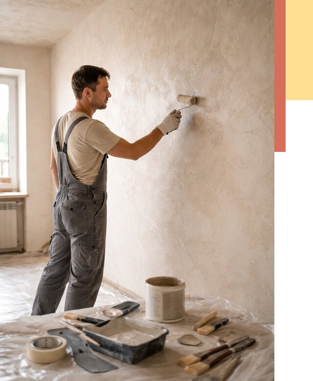 Нанесение лессирующей краски по декоративке в Котельниках от 1858 руб. | ОТДЕЛОЧНИК-Ктн