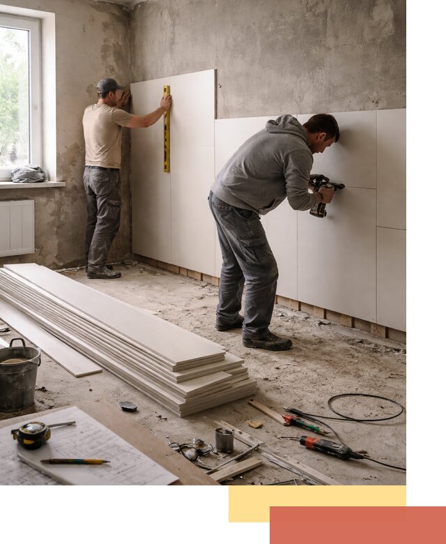 Монтаж ПВХ панелей на стены в Котельниках качественно и быстро