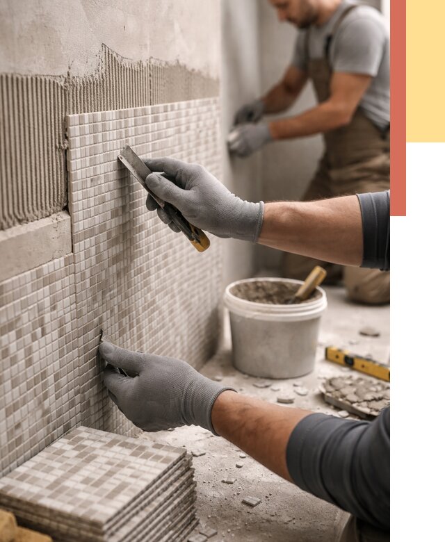 Облицовка стен мозаикой в Котельниках от 3398 руб/м2 — укладка мозаики на стены | ОТДЕЛОЧНИК-Ктн