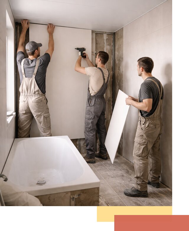 Отделка ванной панели ПВХ профессионально в Котельниках