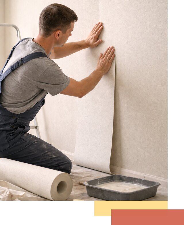 Поклейка флизелиновых обоев в Котельниках качественно и быстро