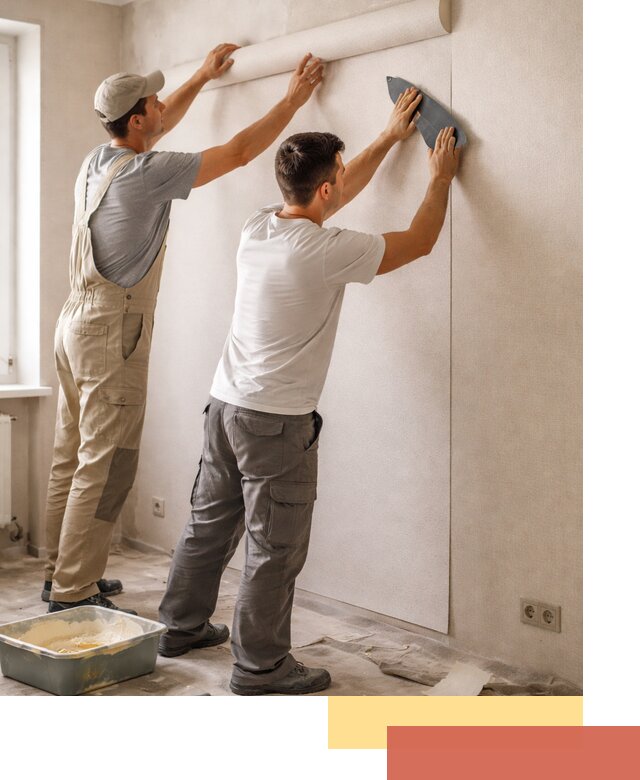 Поклейка виниловых обоев в Котельниках профессионально и качественно