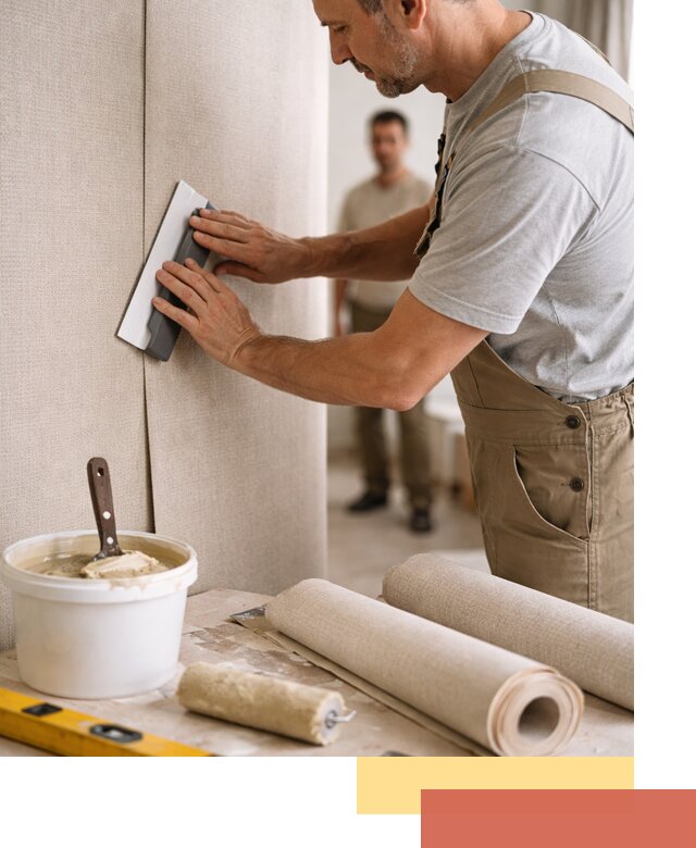 Поклейка текстильных обоев в Котельниках профессионально и аккуратно