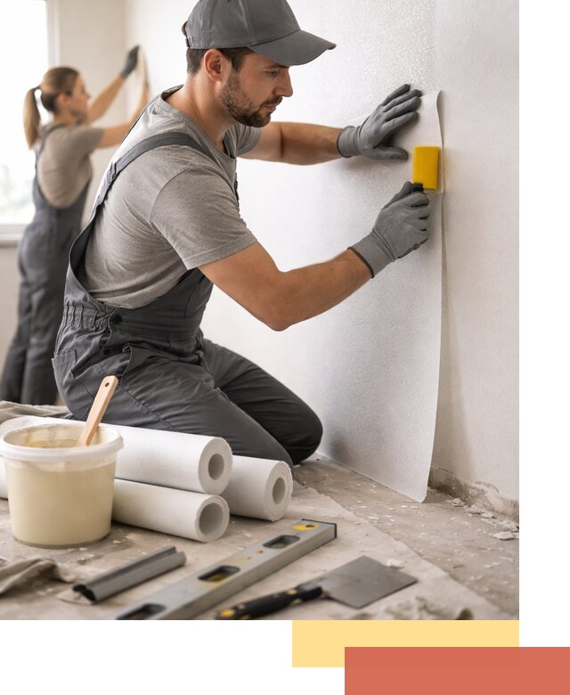 Поклейка стеклообоев профессионально в Котельниках