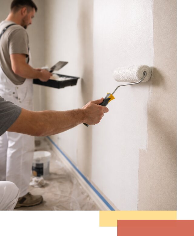 Покраска стен акриловой краской профессионально в Котельниках