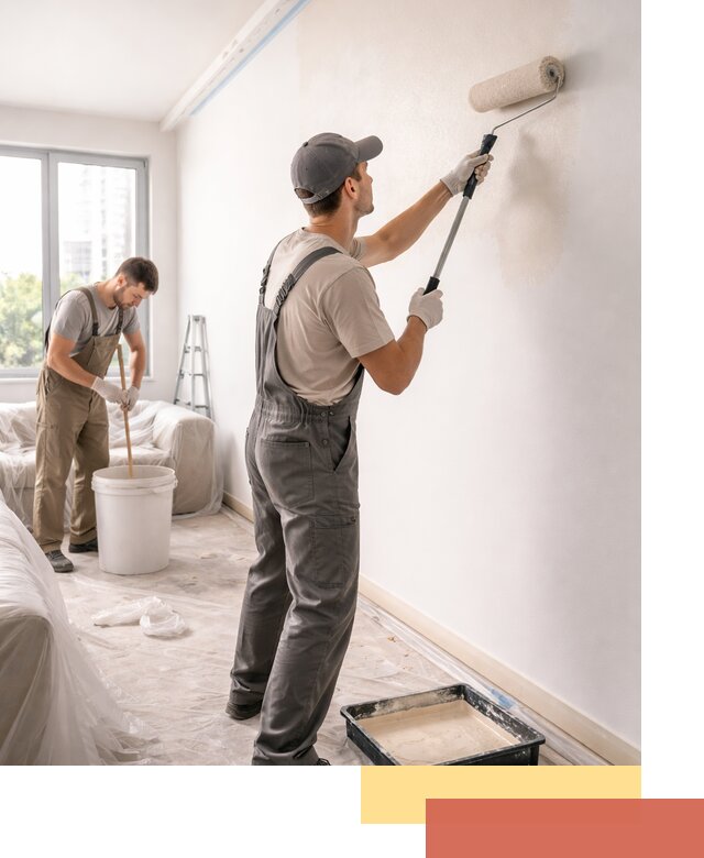 Покраска стен в офисе в Котельниках — быстрый и качественный ремонт