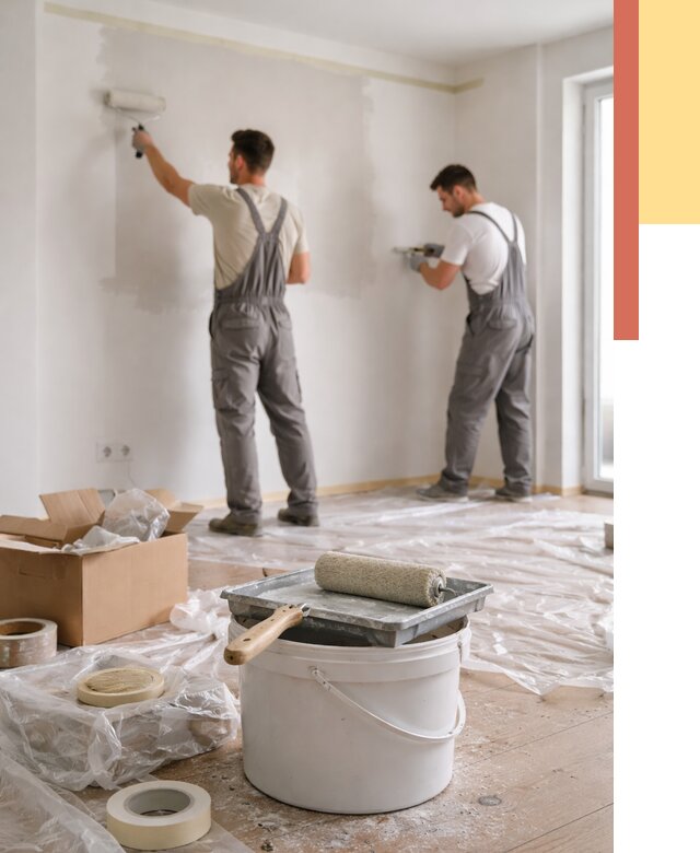 Покраска стен в квартире в Котельниках от 2655 руб/м2 — быстро и недорого | ОТДЕЛОЧНИК-Ктн