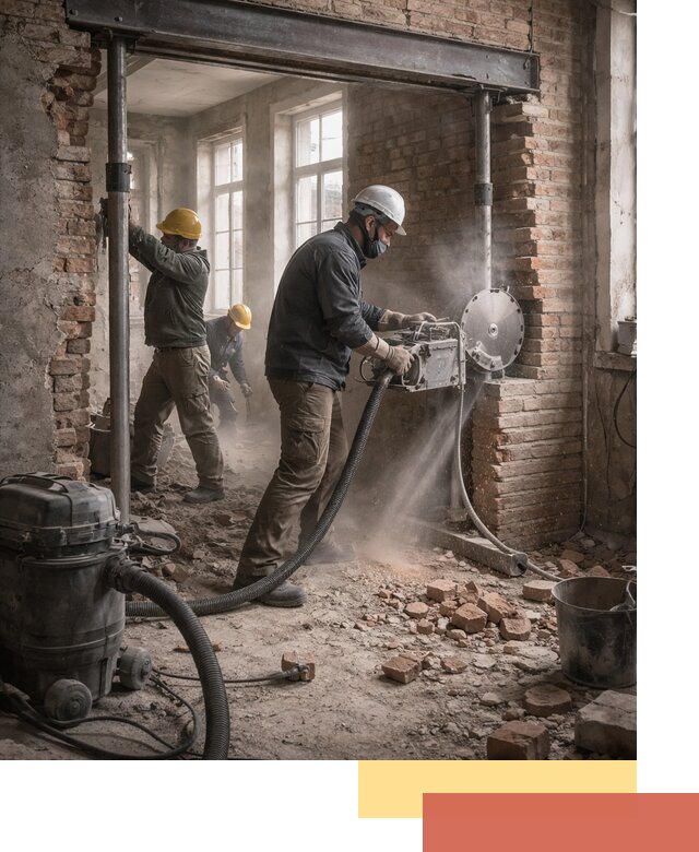 Прорезка проема в стене под дверной или оконный проем в Котельниках