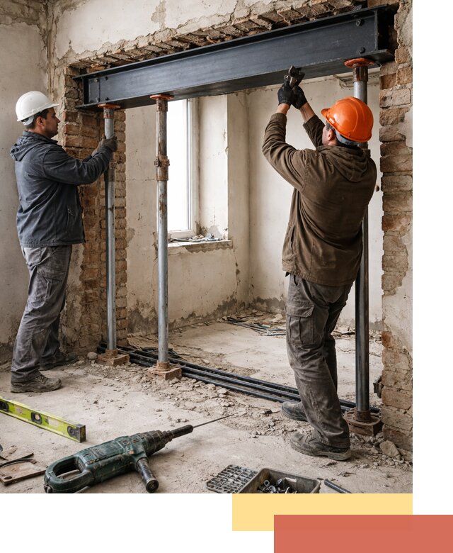 Усиление проема в стене в Котельниках для расширения и безопасности