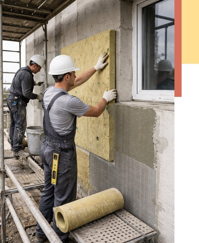 Утепление стен в Котельниках от 4566 руб. под ключ — быстро и недорого | ОТДЕЛОЧНИК-Ктн