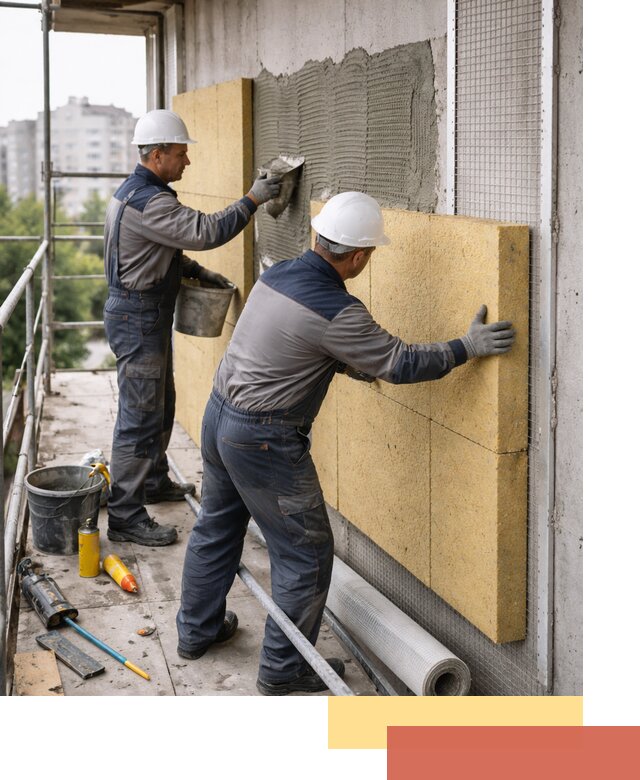 Утепление стен зданий и домов в Котельниках качественно и надежно