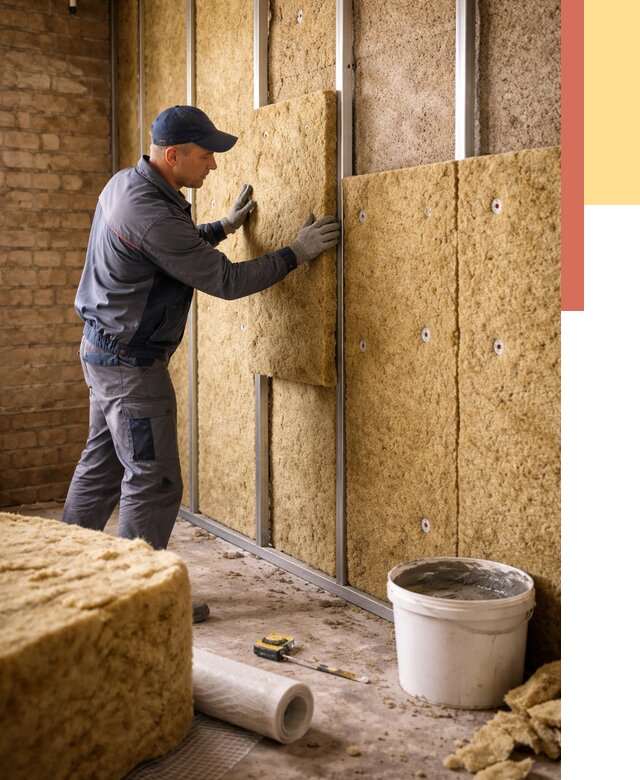 Утепление стен минватой в Котельниках от 1433 руб./м2 — недорого и быстро | ОТДЕЛОЧНИК-Ктн