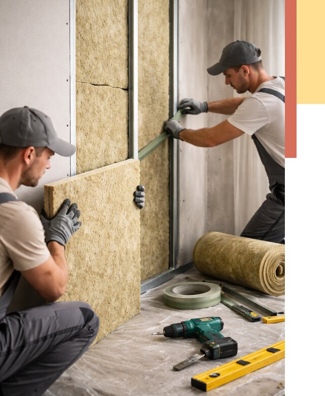 Шумоизоляция стен в Котельниках под ключ от 1964 руб. | ОТДЕЛОЧНИК-Ктн