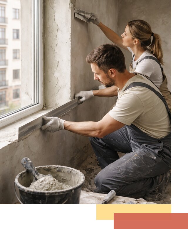 Штукатурка откосов дверей и окон профессионально в Котельниках