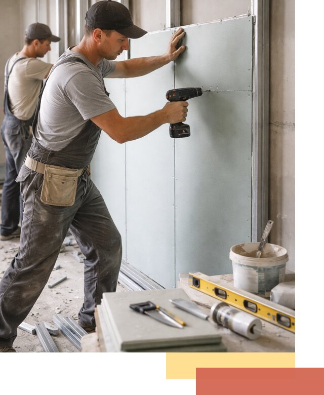 Кладка влагостойких перегородок ПГП в Котельниках