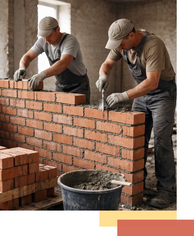 Кладка кирпичных перегородок под ключ в Котельниках