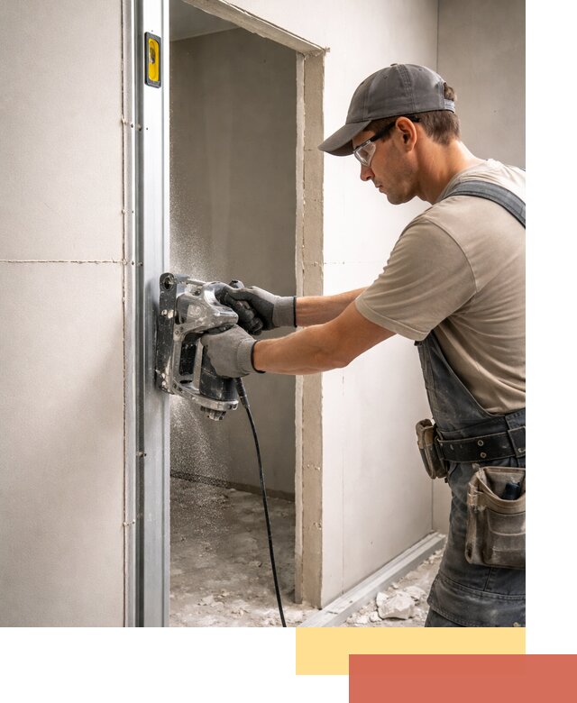 Устройство дверного проема в перегородке в Котельниках