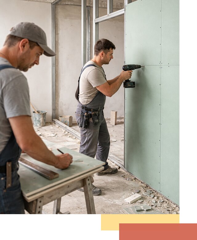 Перегородки из влагостойкого гипсокартона под ключ в Котельниках