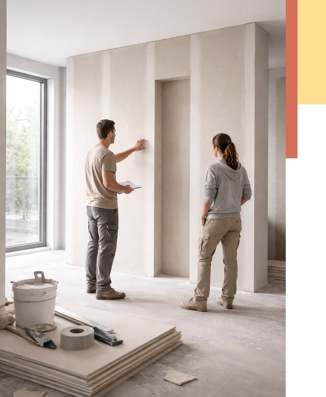 Зонирующая перегородка из гипсокартона в Котельниках от 2973 руб. под ключ | ОТДЕЛОЧНИК-Ктн