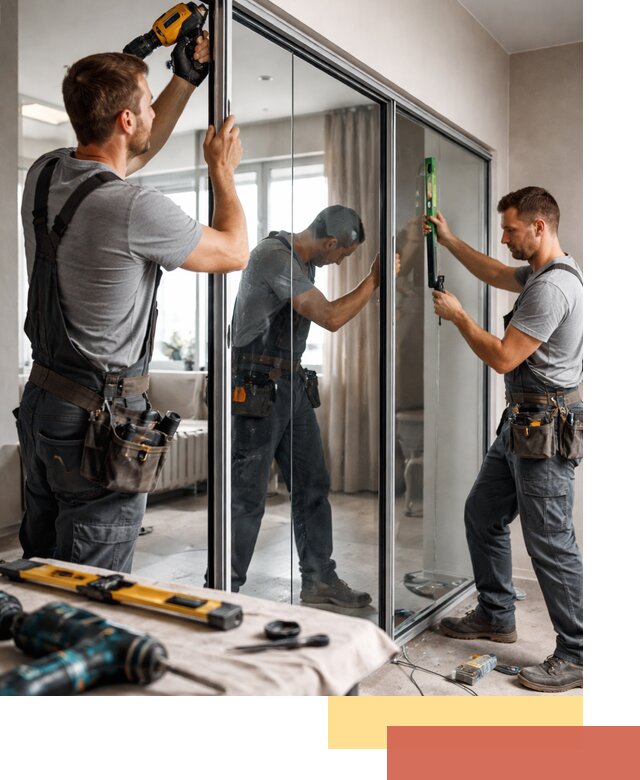 Каркасные стеклянные перегородки под ключ в Котельниках