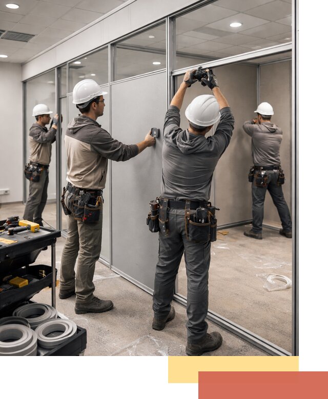 Мобильные офисные перегородки под ключ в Котельниках