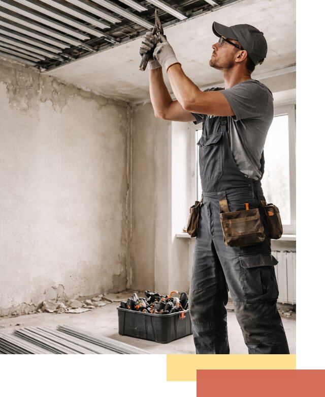 Демонтаж реечного потолка в Котельниках быстро и аккуратно