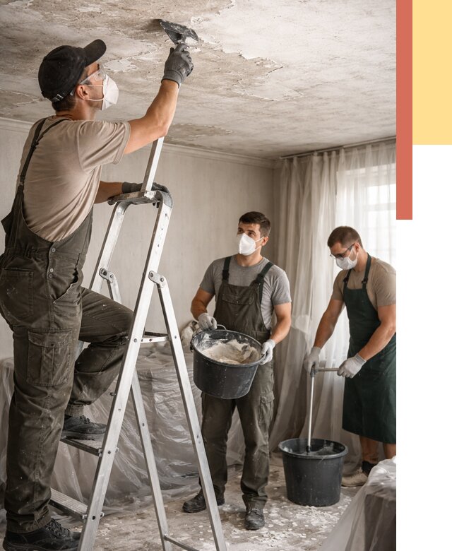 Удаление побелки с потолка в Котельниках от 2655 руб. быстро и недорого | ОТДЕЛОЧНИК-Ктн